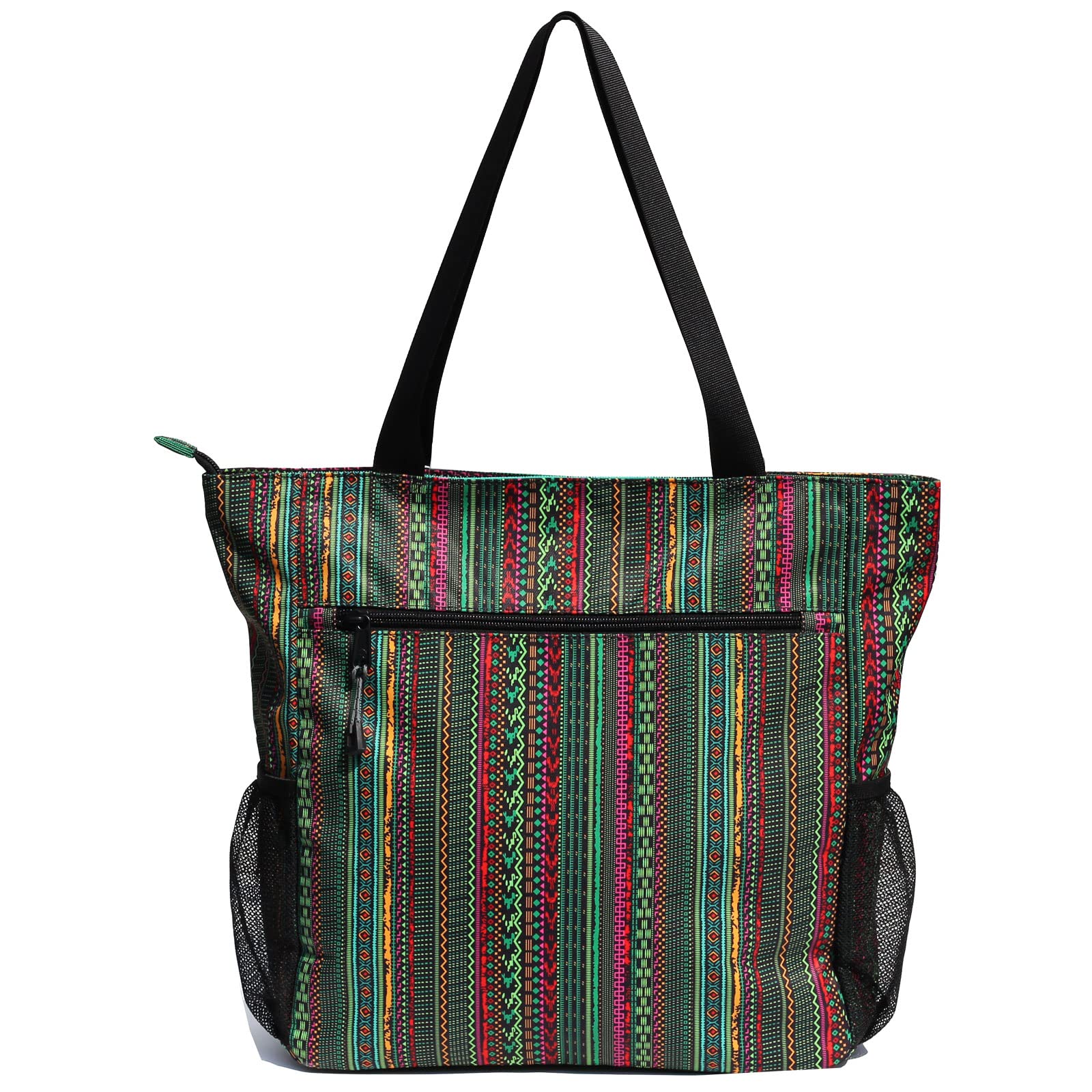 ESVAN Waterproof Large Floral Tote Bag - Durable Gym Beach Travel Shoulder Bag for Women, Spacious Everyday Carryall | Perfect for Work, Shopping & Vacation Essentials