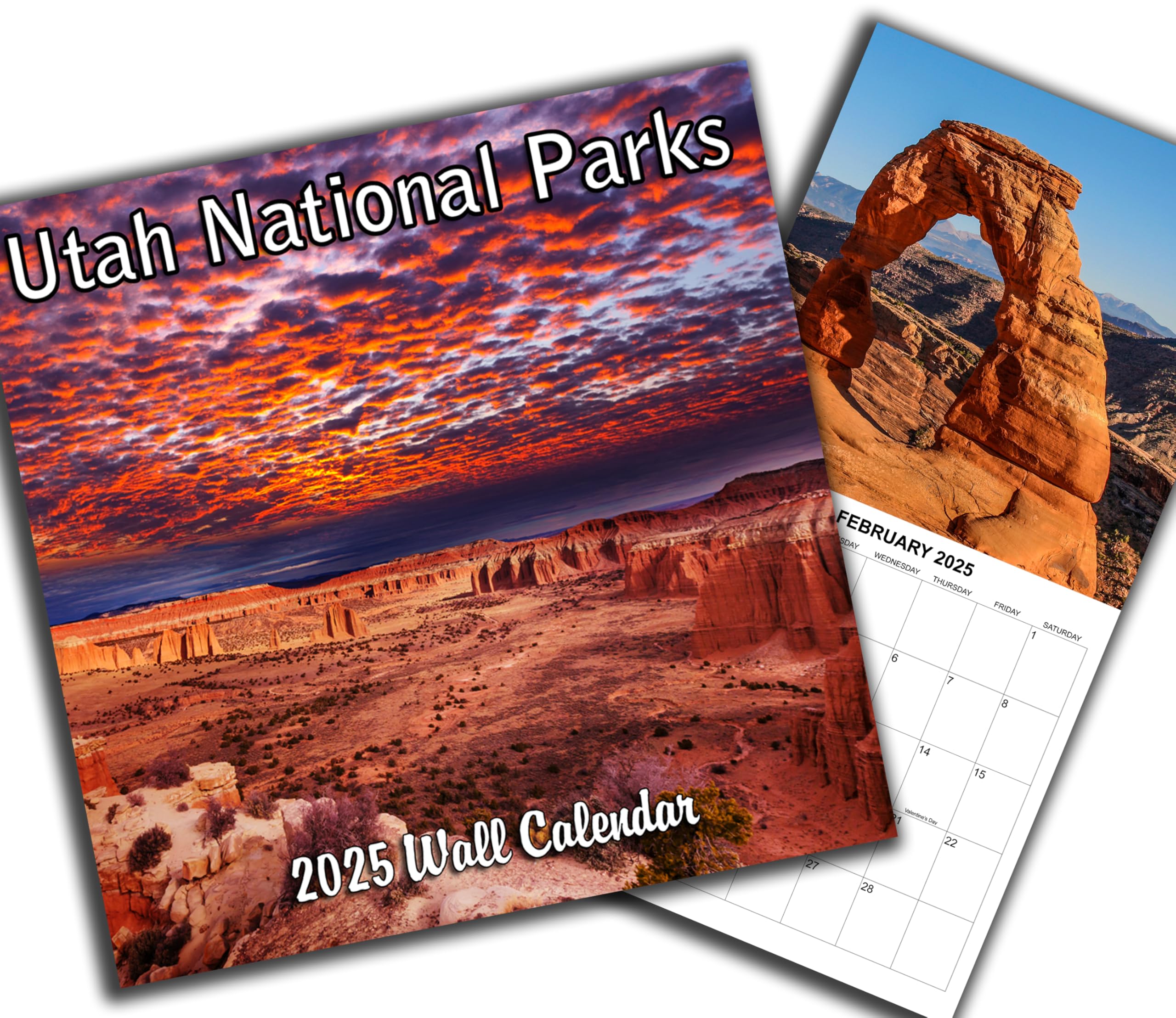 2025 Utah National Parks Monthly Wall Calendar - 12
