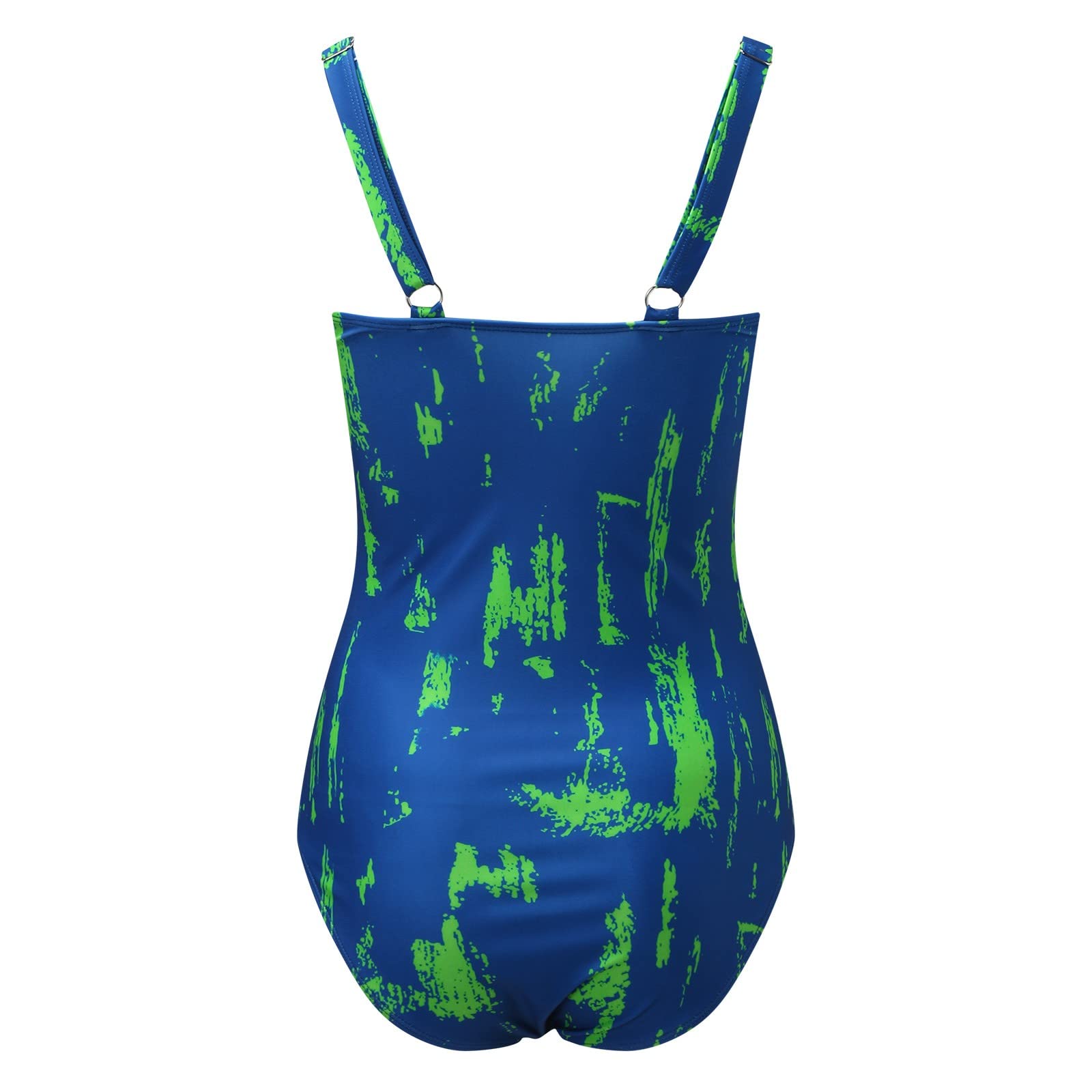 **Women's 1-Piece Swimsuit - Wrap Color Block Tie Side Bathing Suit, High Waisted Tankini Bikini for Swimming, Beach & Pool | Rvidbe Swimwear**
