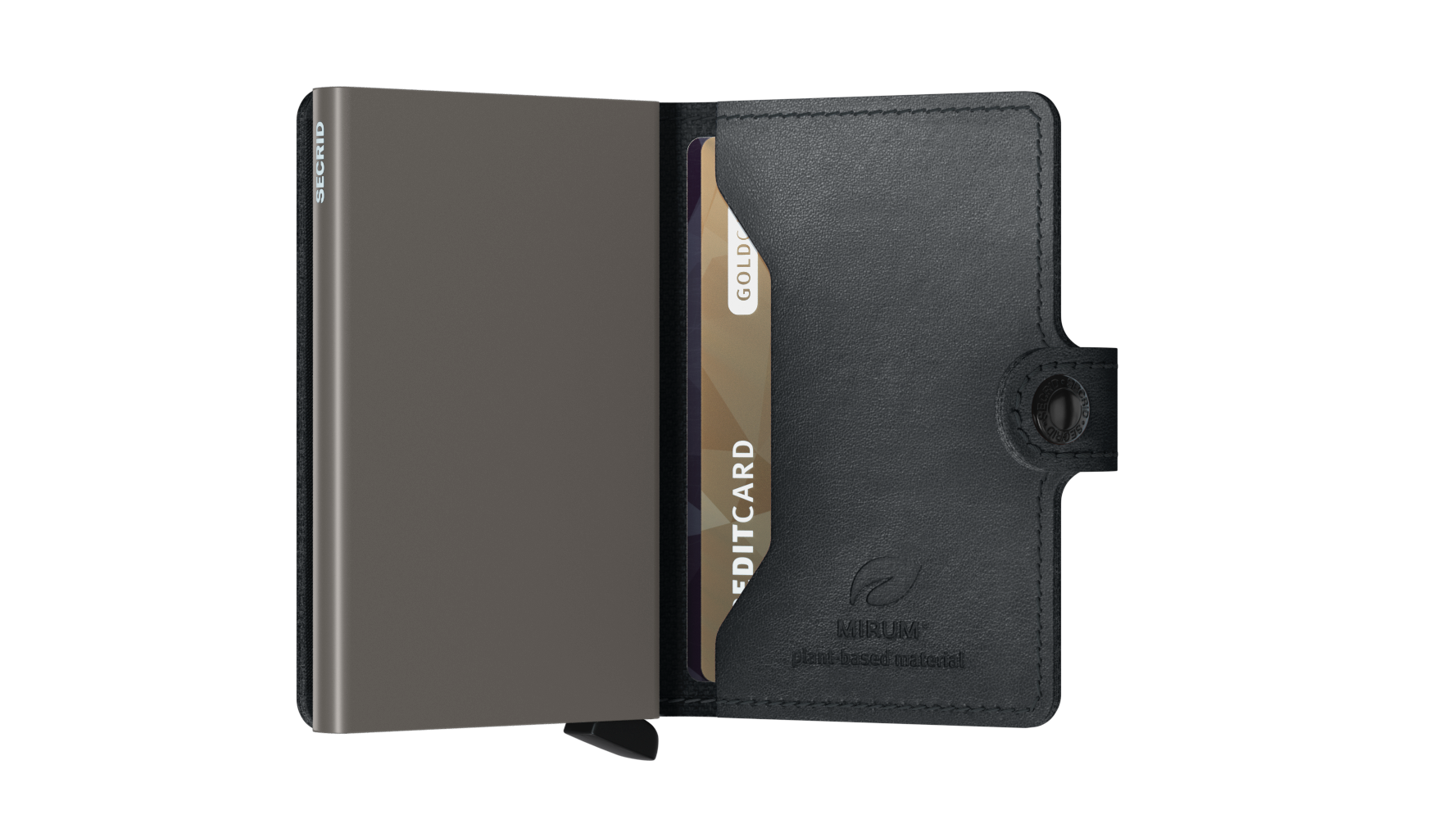 SECRID Miniwallet Mirum Black - RFID Blocking Slim Wallet for Men & Women | Compact & Secure Card Holder for Travel, Business & Everyday Use
