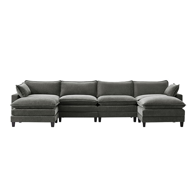 Aichele Sectional Sleeper Sofa with Triple Layer Cushions - Convertible L-Shaped Sofa Bed for Small Spaces, Comfortable Guest Bed & Living Room Furniture - Perfect for Apartments, Dorms and Home Theater Rooms