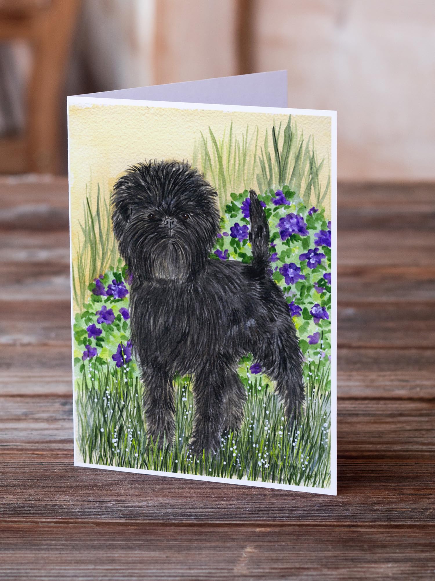 Affenpinscher Greeting Cards Set of 8 Blank Note Cards with Envelopes | Whimsical A7 Size 5x7 | Perfect for Birthdays, Thank You Notes & Pet Lover Gifts
