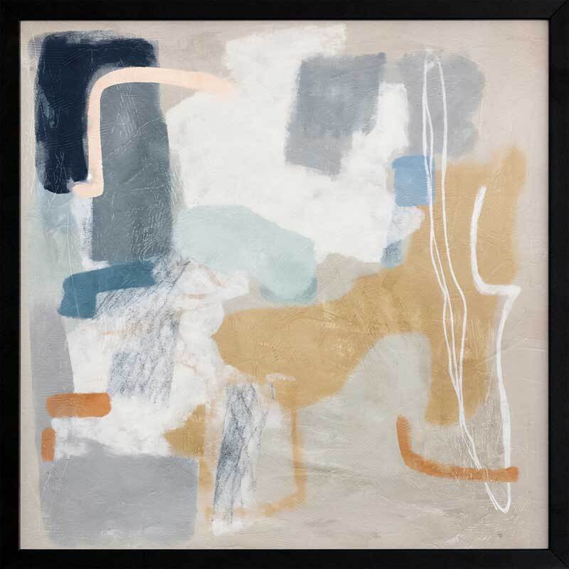Abstract Thoughts Framed Wall Art Print - Modern Home Decor for Living Room, Bedroom & Office