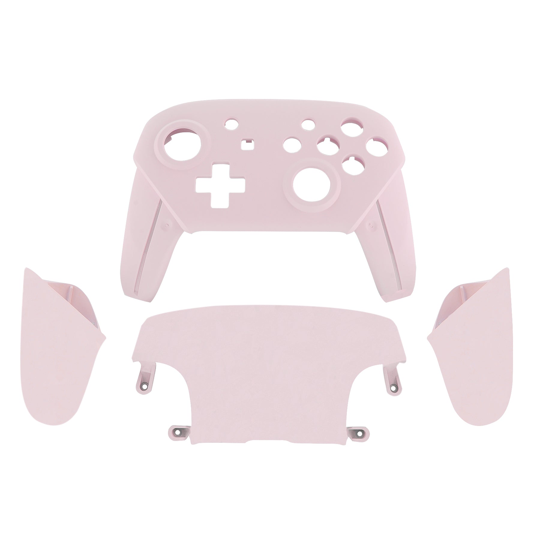 eXtremeRate Cherry Blossoms Pink Faceplate & Backplate Replacement for Nintendo Switch Pro Controller - DIY Custom Shell Kit (Controller Not Included) | Perfect for Gaming Enthusiasts & Custom Mods