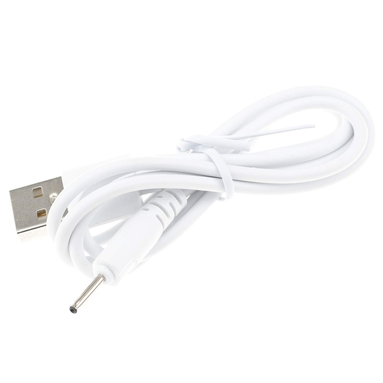 COSLUS FBS02/FBS01 Facial Cleansing Brush Charging Cable - IPX7 Waterproof USB Replacement Charger Cord (White, 1 Pack) - Perfect for Travel, Gym & Home Skincare Routine