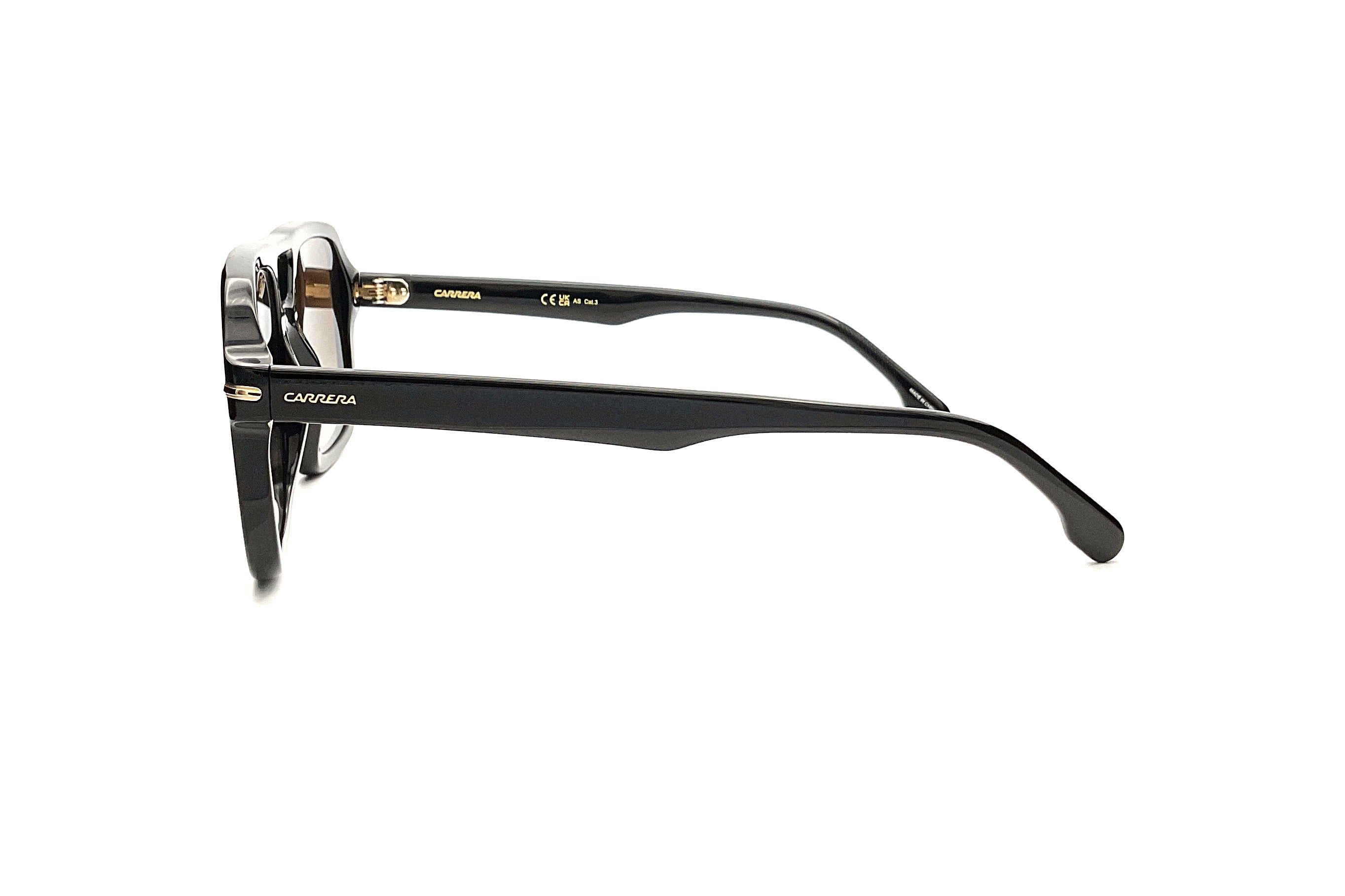 Carrera 317/S Sunglasses - Black Aviator Style for Men & Women - UV Protection, Polarized Lenses - Perfect for Driving, Outdoor Sports & Fashion
