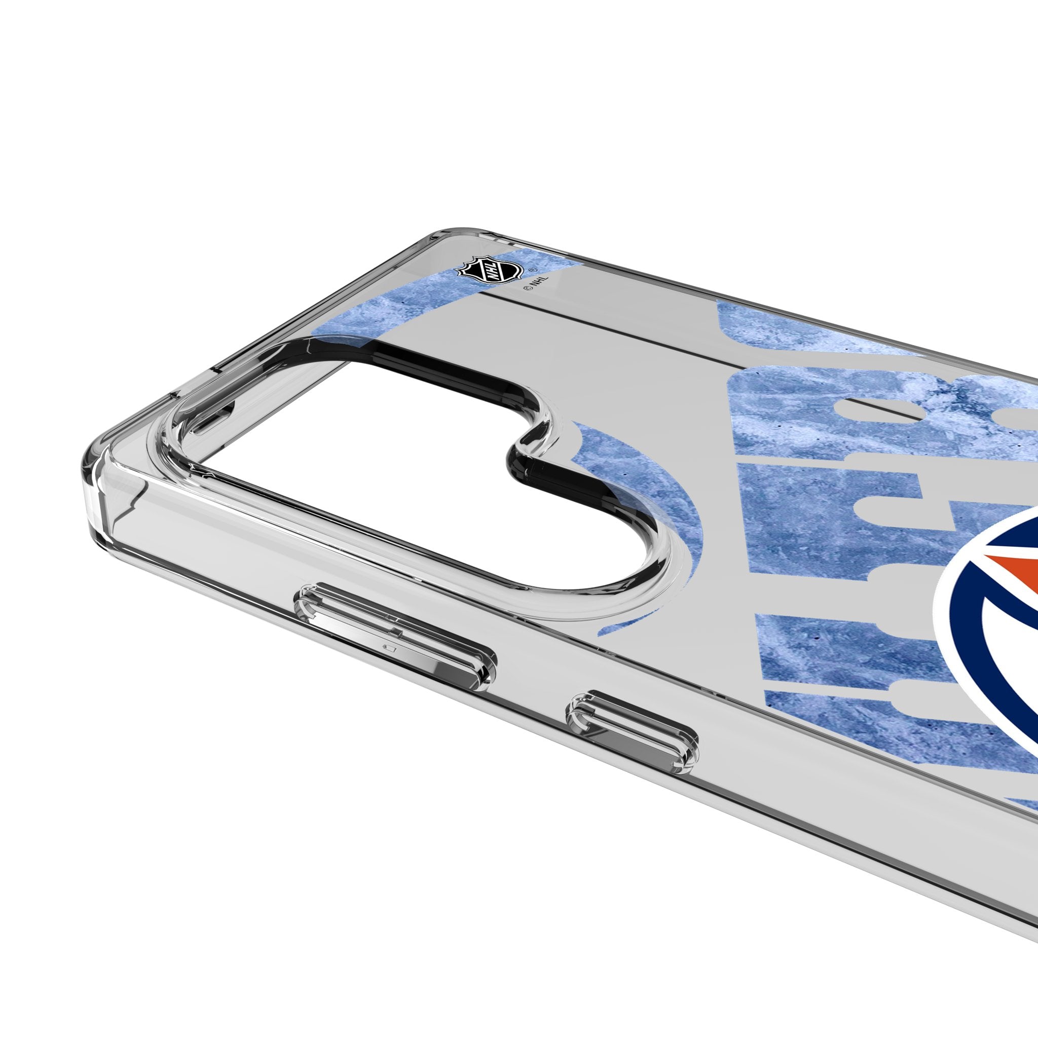 Edmonton Oilers Ice Tilt Clear Samsung Galaxy Phone Case - Durable Protective Cover for S23/S22/S21 - Perfect for Hockey Fans & Game Day