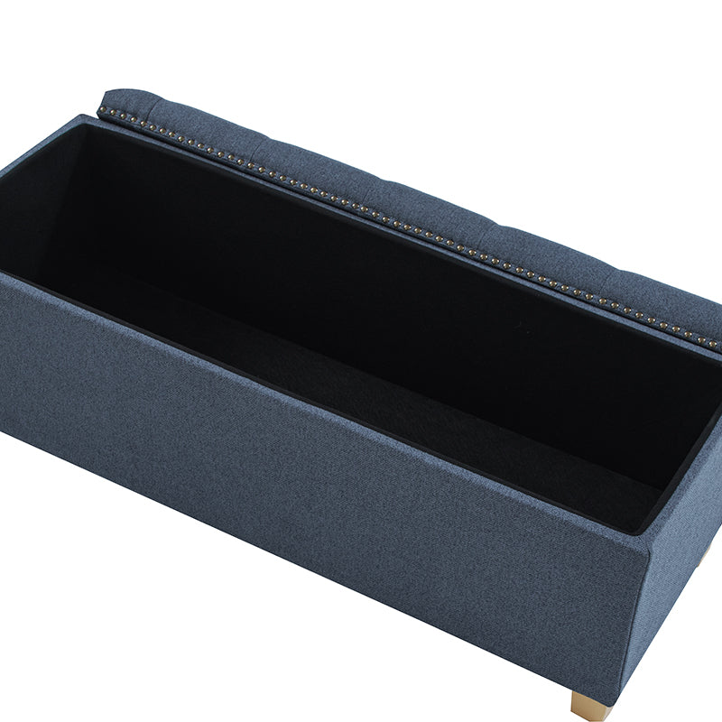 Versatile Minimalist Storage Bench with Removable Fabric Cover - Modern Entryway, Bedroom & Living Room Organizer - Perfect for Shoes, Blankets & Home Decor Storage