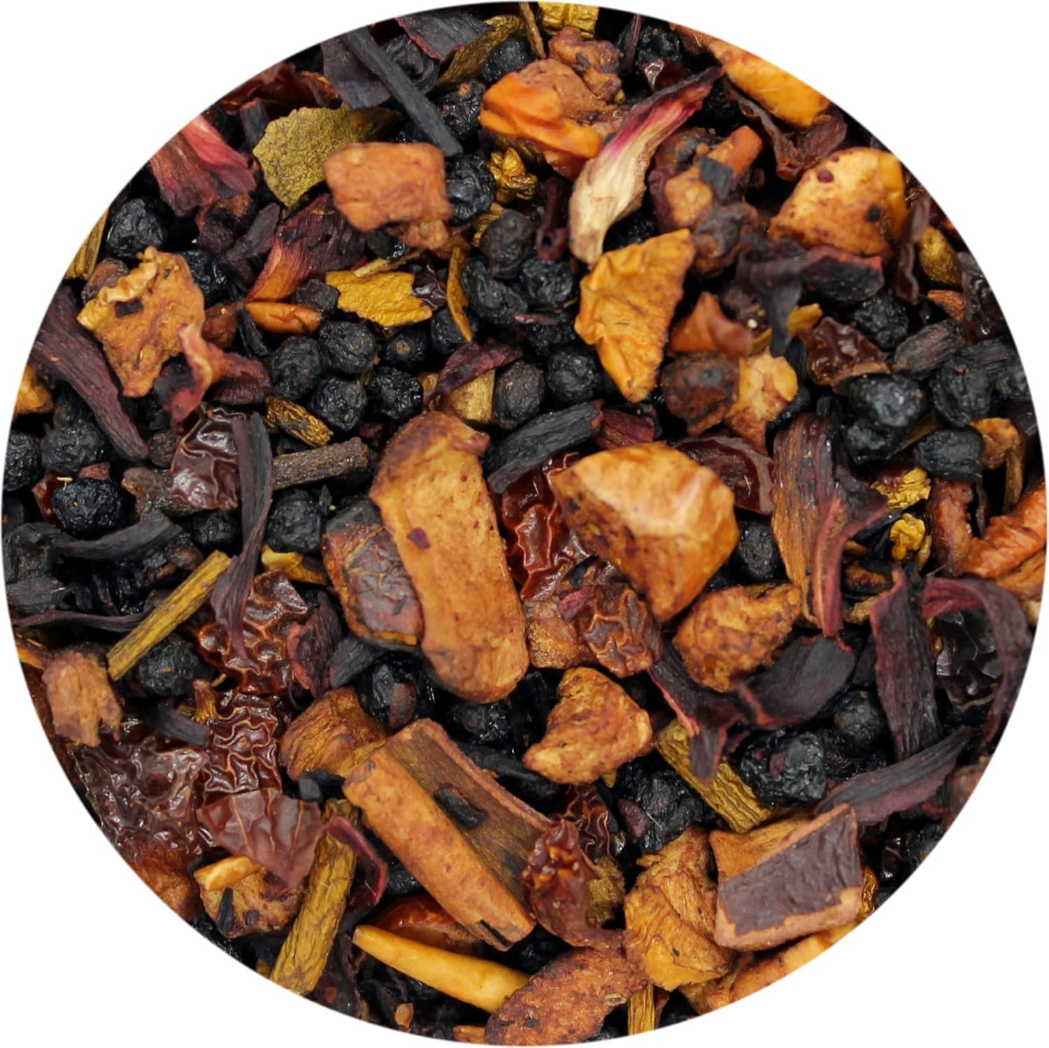 Premium Mulled Wine Spiced Fruit Tea - 100 Tea Bags for Cozy Winter Nights & Holiday Gatherings