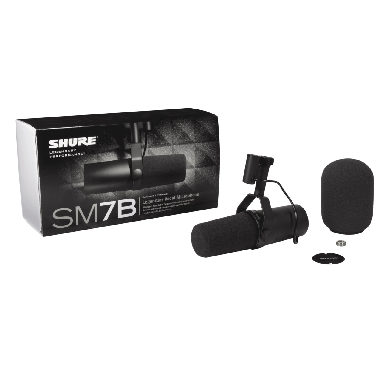 Shure SM7B Cardioid Dynamic Vocal Microphone for Podcasting, Streaming & Professional Recording - Perfect for Home Studios, Voiceovers & Music Production