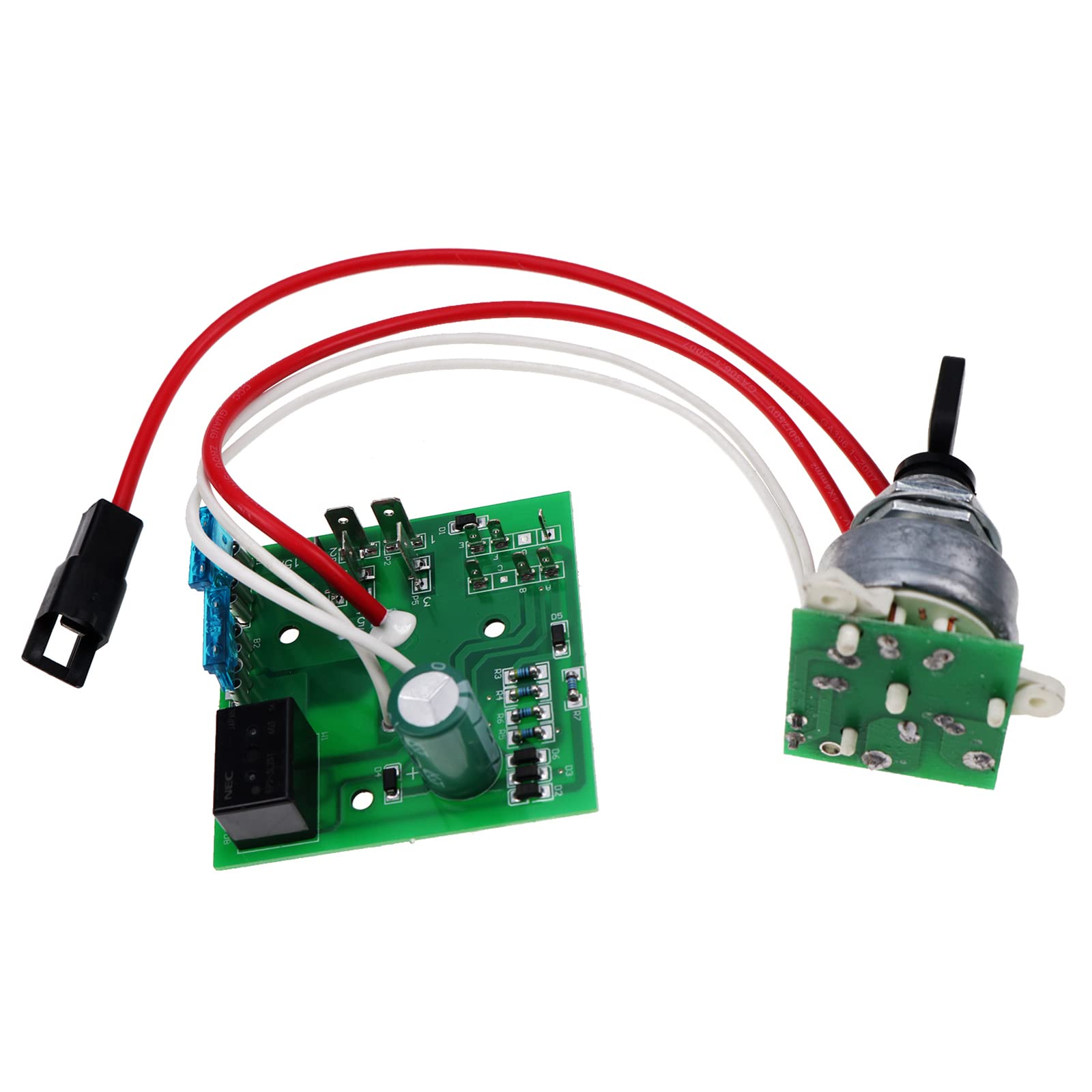 HOLDWELL Ignition Switch Module with 4 Keys & Tie Wraps - AM122913 Replacement for John Deere 325 (S/N 0-70000), 335, 345 Tractors | Perfect for Farm Equipment Maintenance & Tractor Repair