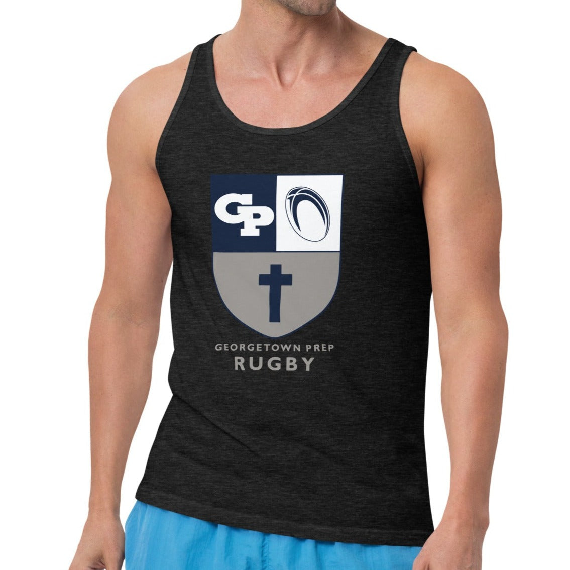 Georgetown Prep Rugby Social Tank Top - Breathable & Comfortable Men's Athletic Shirt for Rugby Fans, Training & Casual Wear