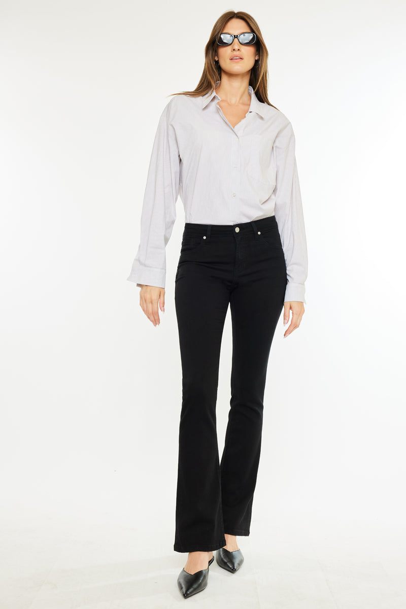 Kensie Premier High Rise Bootcut Jeans for Women - Stretch Denim Pants, Flattering Fit, Comfortable Everyday Wear - Perfect for Work, Casual Outings & Date Nights