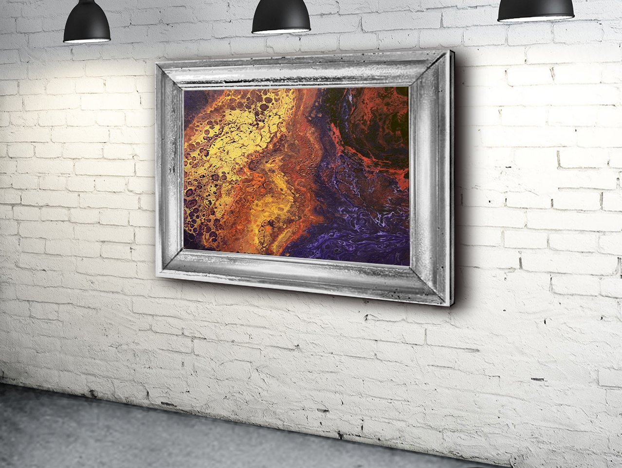 Premium Bronze Foam Acrylic Painting on Stretched Canvas - Unframed Wall Art for Living Room, Bedroom & Office Decor