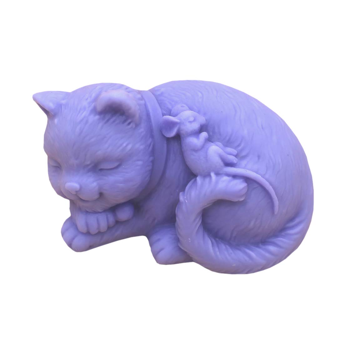 3D Cat & Mouse Silicone Soap Molds - DIY Handmade Soap Making Kit for Candles, Plaster & Resin Crafts - Perfect for Home Decor, Gifts & Bathroom Essentials (11016)