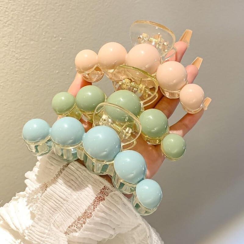 CHRONEX 3pcs Hollow Shark Hair Claw Clips for Women - Ponytail Holder & Hair Accessories for Daily Styling