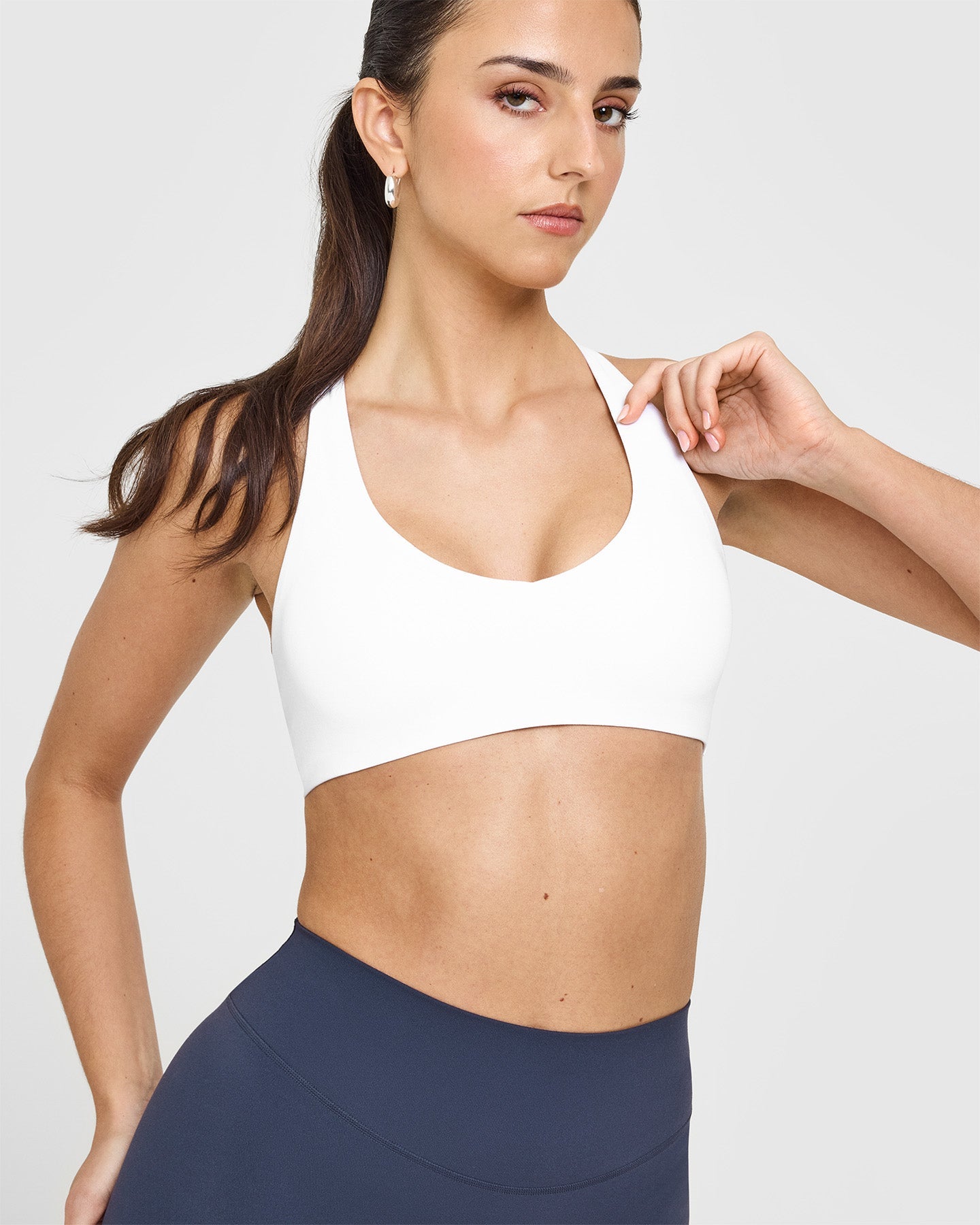 SoftMotion™ Bralette - Wireless Comfort Bra for Women | Breathable Seamless Yoga Bralette in White | Perfect for Yoga, Lounge & Everyday Wear