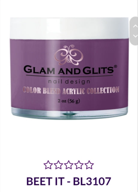 GLAM AND GLITS COLOR BLEND COLLECTION VOL.3 BL3107 - 2 oz Nail Polish in BEET IT Red Shade | Professional Salon Quality Nail Lacquer for Manicures & Pedicures | Perfect for Parties, Weddings & Special Occasions