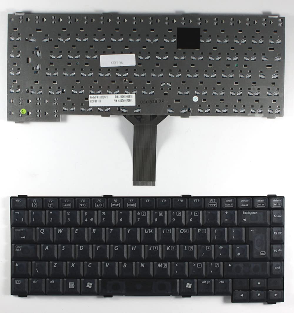 Toshiba K011126F1 Replacement Laptop Keyboard - UK Layout Black | Compatible with Toshiba Laptops | Perfect for Typing, Gaming & Office Work