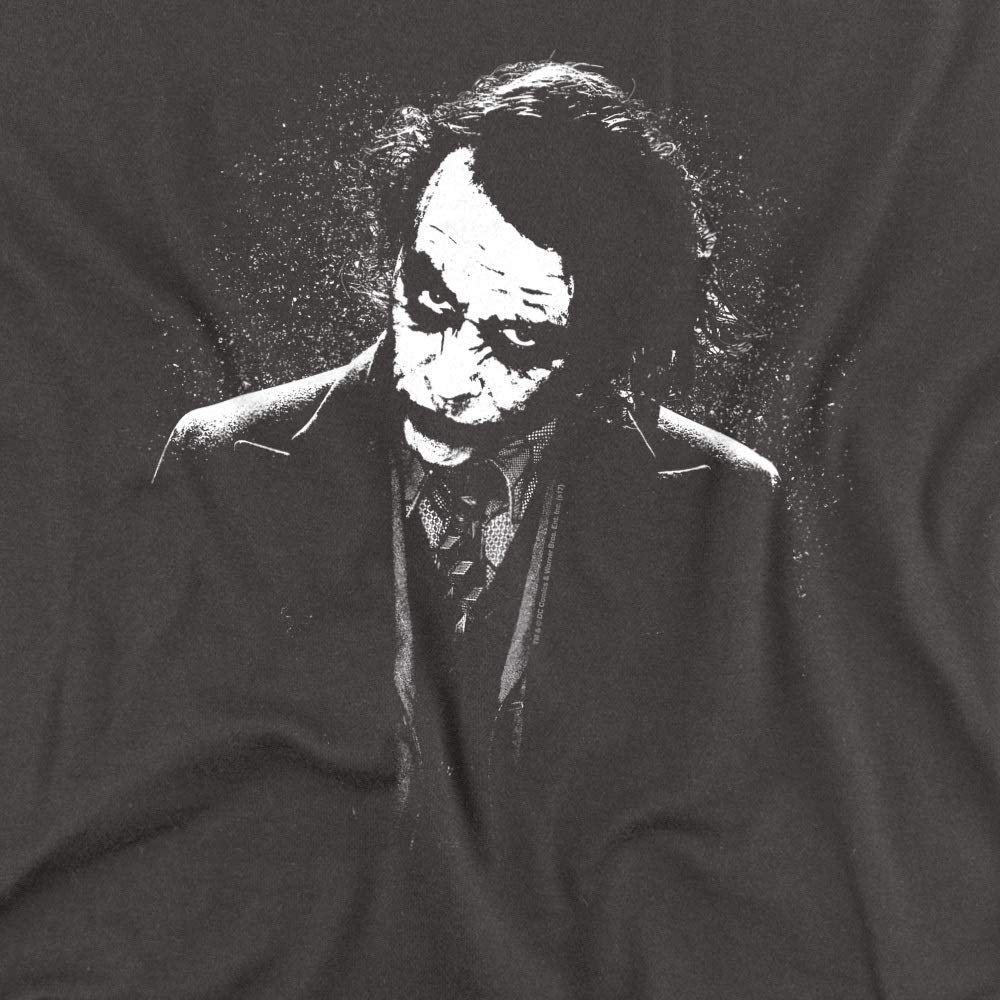 Popfunk Classic The Dark Knight Heath Ledger Joker T-Shirt - Batman Movie Merchandise for Fans & Cosplay