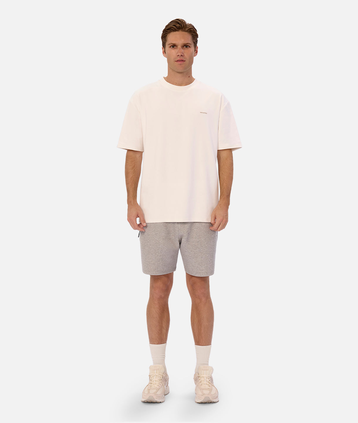 The Tech Track Short - Mid Grey Marble | Comfortable & Stylish Men's Running Shorts for Gym, Jogging & Outdoor Activities