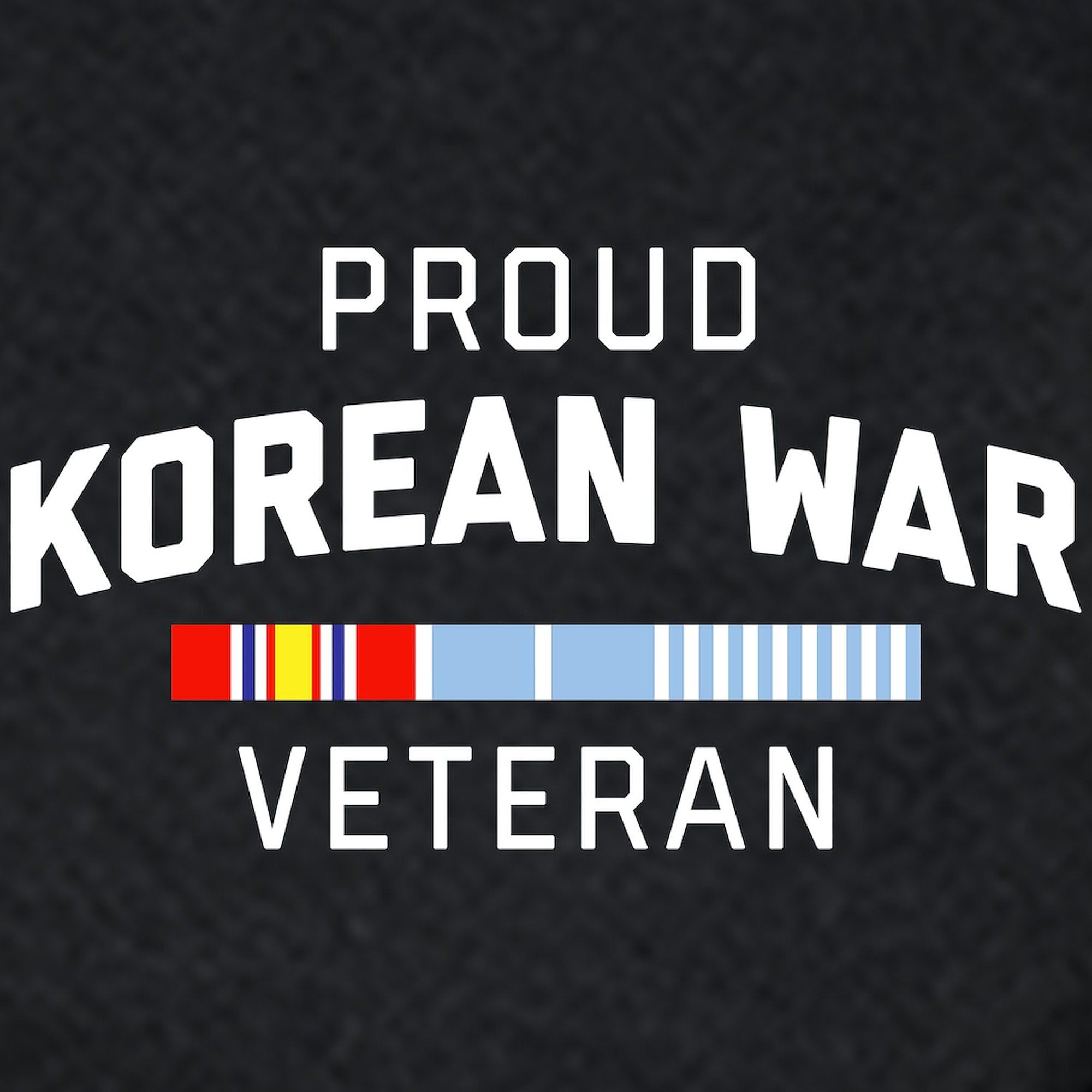 Proud Korean War Veteran Zip Hoodie for Men - Dark Zip-Up Hooded Sweatshirt | Casual Wear, Military Appreciation, Veteran Gifts