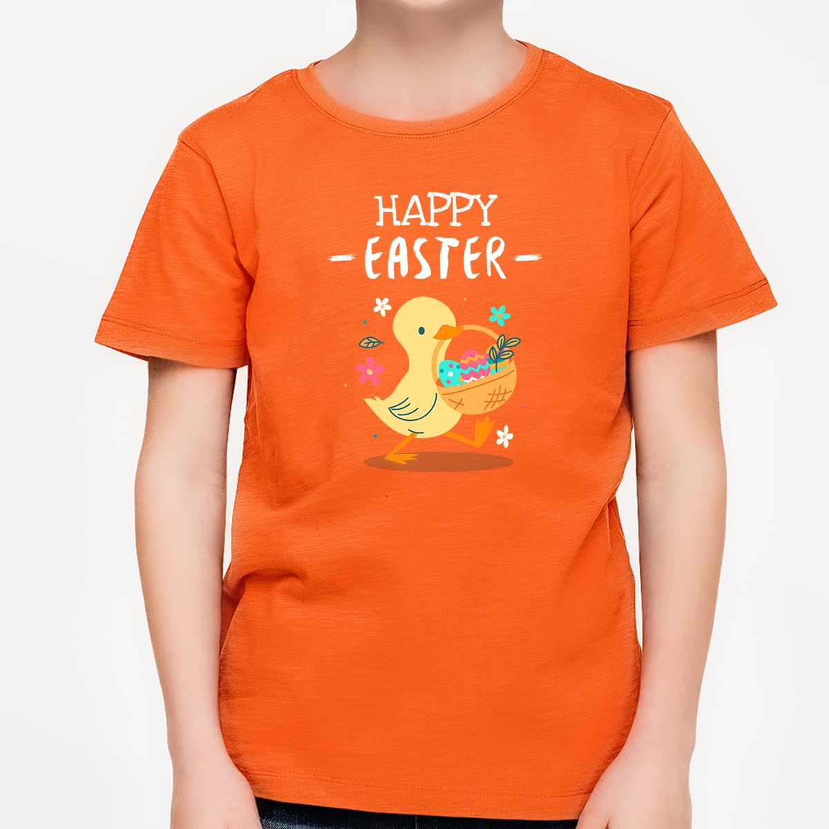 Fire Fit Designs Easter Shirt for Toddler Boys - Cute Duckling Printed Easter Outfits for Kids | Perfect for Easter Egg Hunts, Church Services & Family Photos