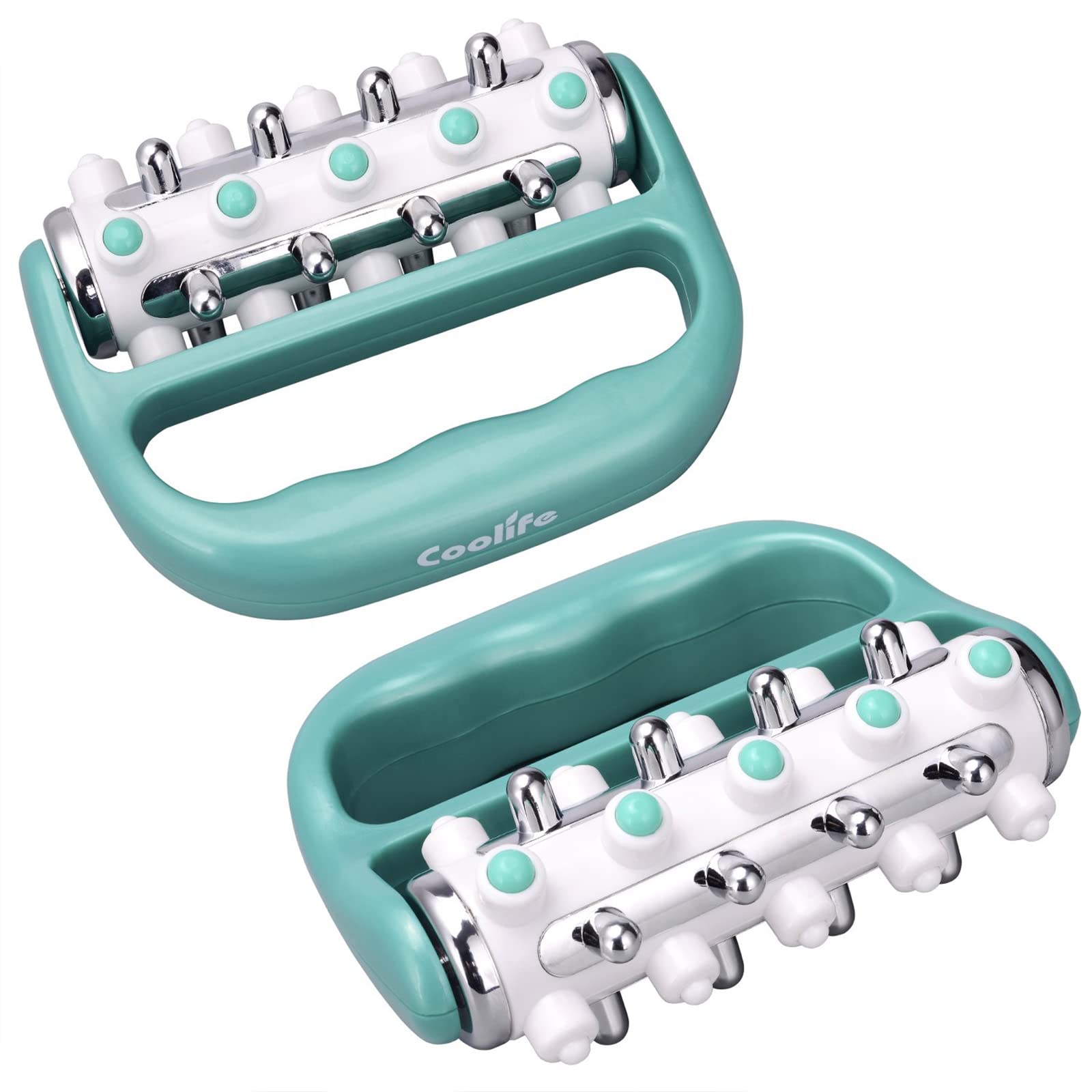 Coolife Fascia Release & Cellulite Massage Roller - Deep Tissue Myofascial Massager Tool for Muscle Pain Relief & Cellulite Reduction - Perfect for Post-Workout Recovery, Physical Therapy & Home Spa Treatments (Men & Women)