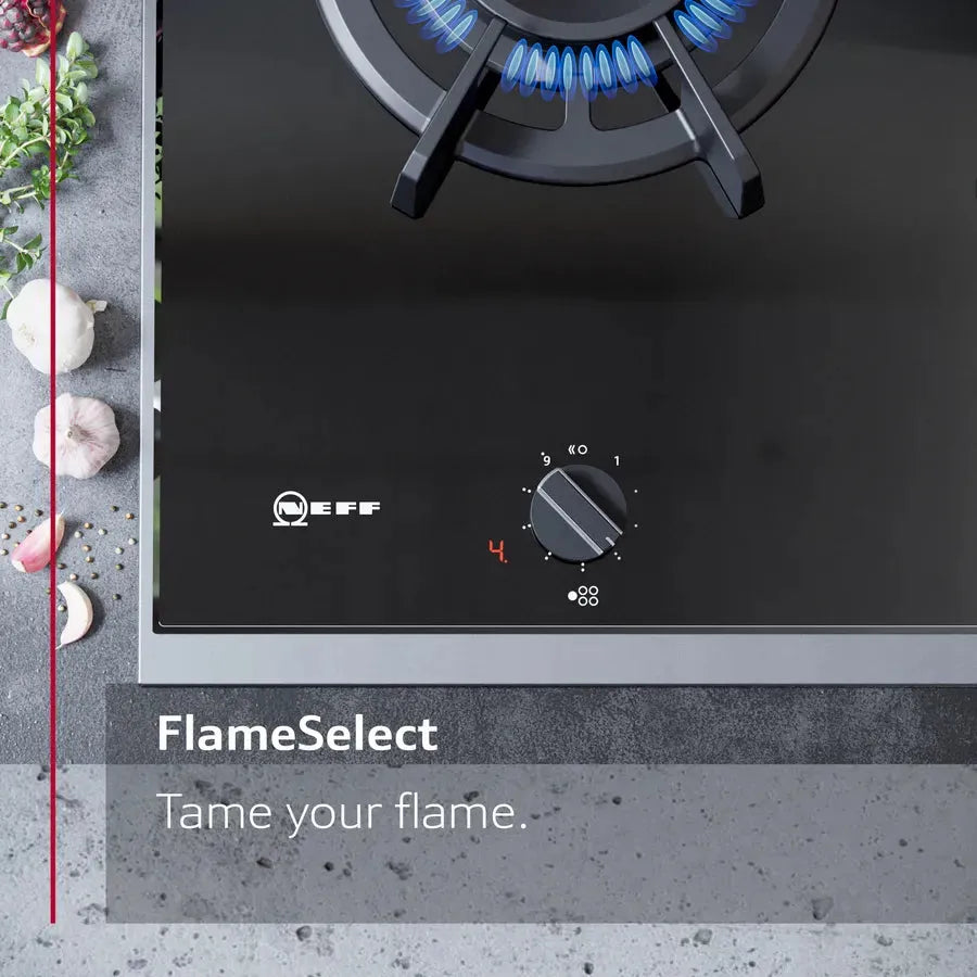 Neff N70 T26DS59N0A 60cm Gas Cooktop - 5 Burner, Stainless Steel, Built-in for Modern Kitchens | Perfect for Home Cooking, Baking & Entertaining