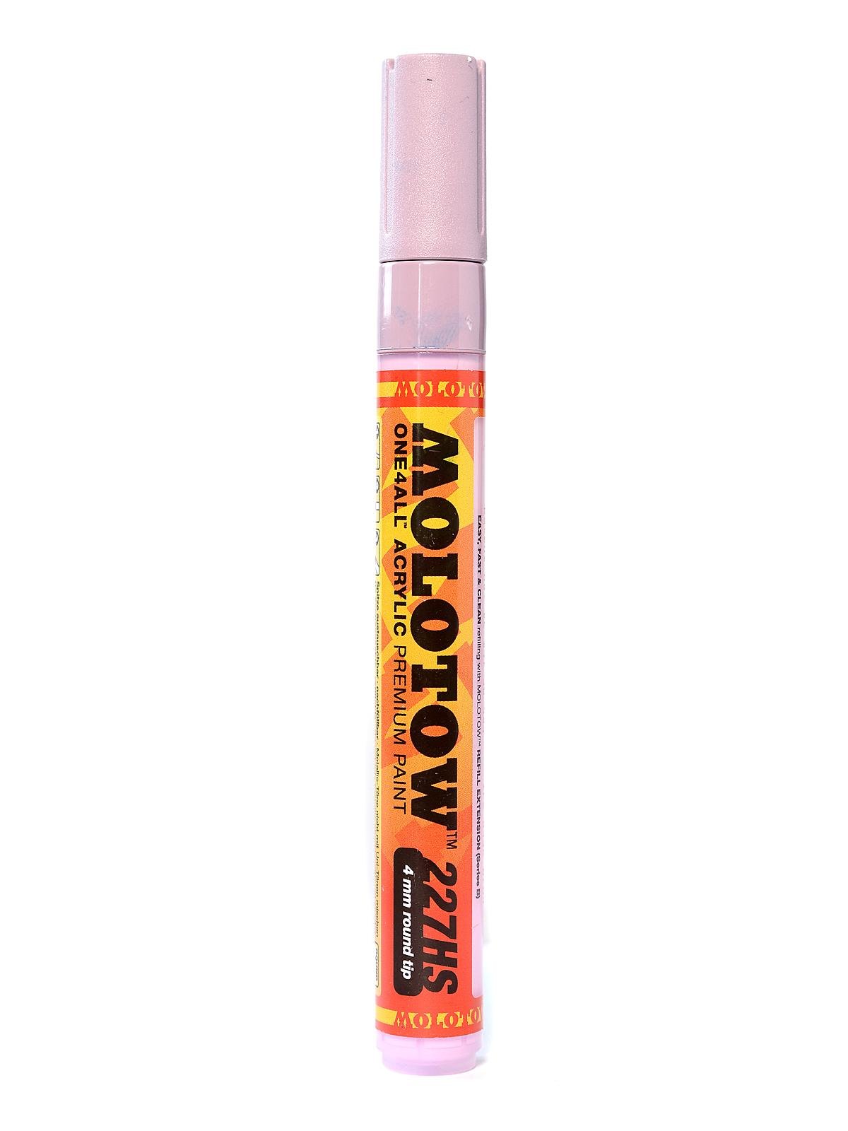 Molotow One4All Acrylic Paint Markers - 4mm Lilac Pastel (Set of 6) - Premium Artist Paint Pens for Canvas, Wood, Metal, Glass & DIY Crafts