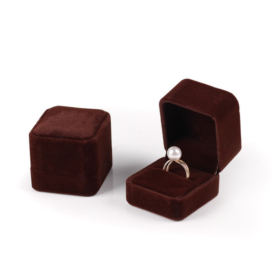 Soft Flannel Jewelry Box with Velvet Lining - Elegant Storage for Rings, Necklaces & Earrings - Perfect for Travel, Gifts & Home Organization