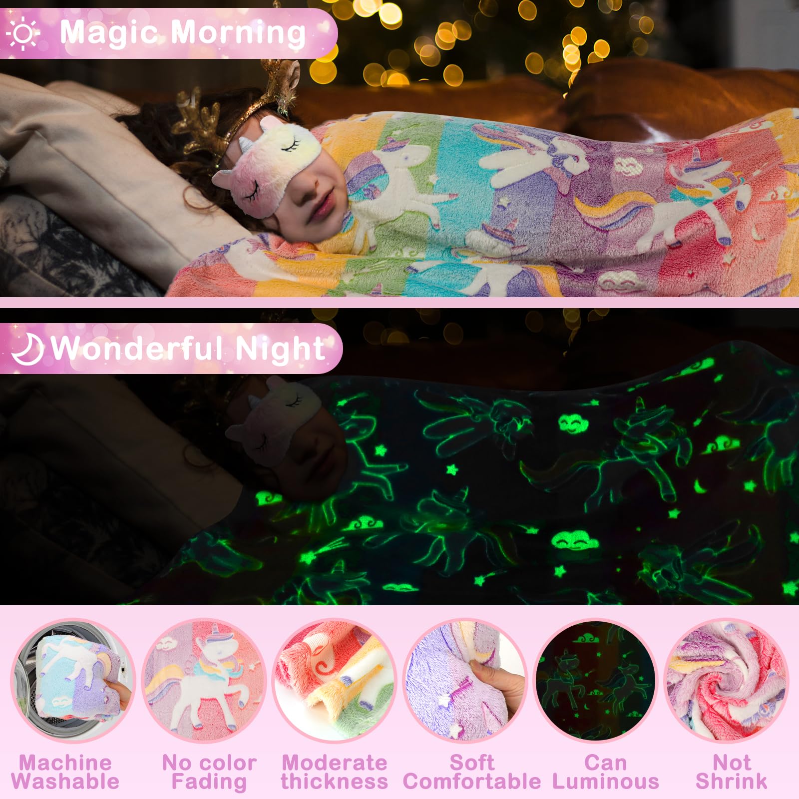 Magical Unicorn Toys for Girls Ages 4-8 | Unicorn Gift Box Set | Perfect Birthday Present for Little Girls | Fun Playtime & Party Favor Gift Idea
