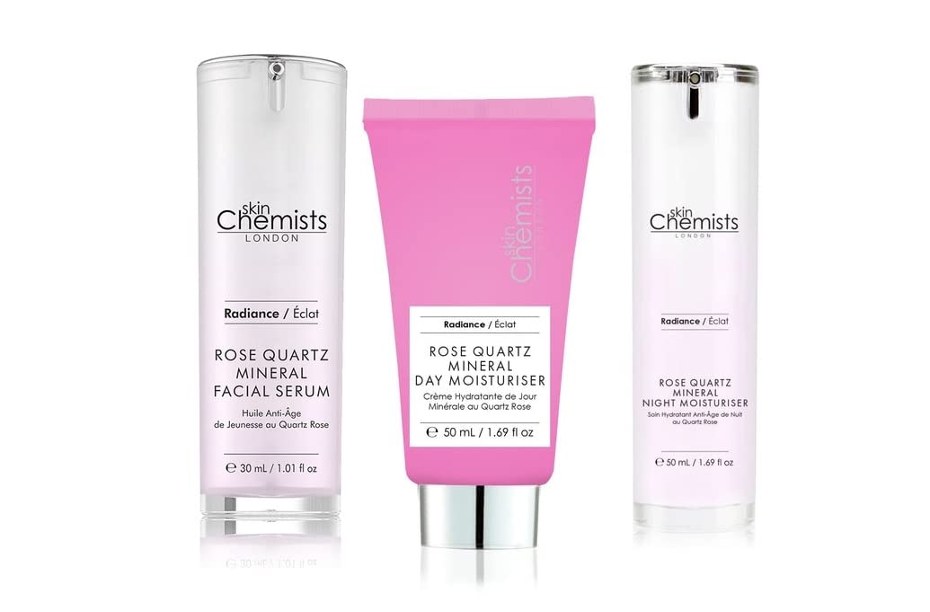 Skin Chemists Rose Quartz Facial Treatment Kit | Anti-Aging & Hydrating Skincare Set | Perfect for Daily Glow Routine & Spa Night Self-Care