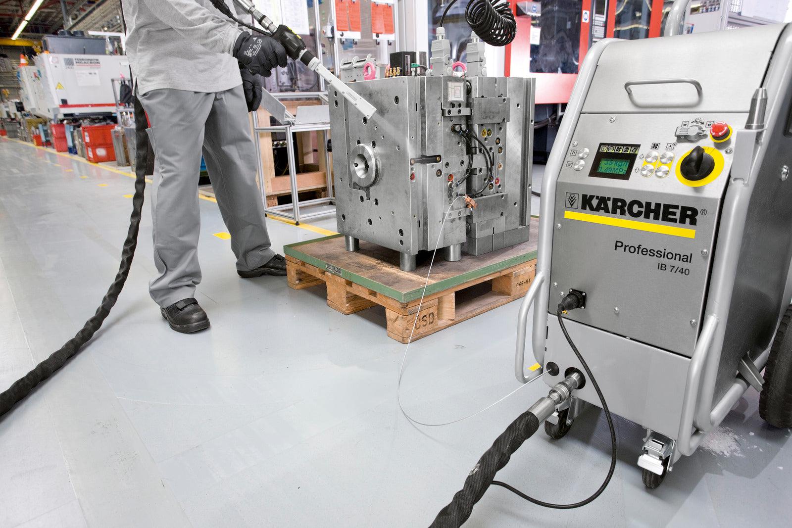 Kärcher IB 7/40 Advanced Professional Dry Ice Blaster - High Performance Cleaning Machine for Industrial & Automotive Use - Perfect for Surface Cleaning, Mold Removal & Equipment Maintenance