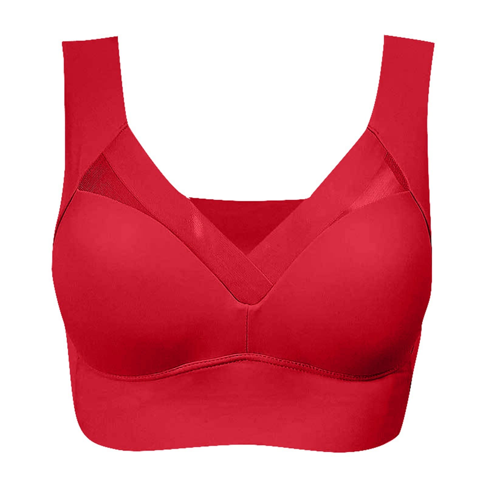 Plus Size Wirefree Minimizer Bra - Comfortable Lace Sports Bra for Women - Perfect for Yoga & Workouts