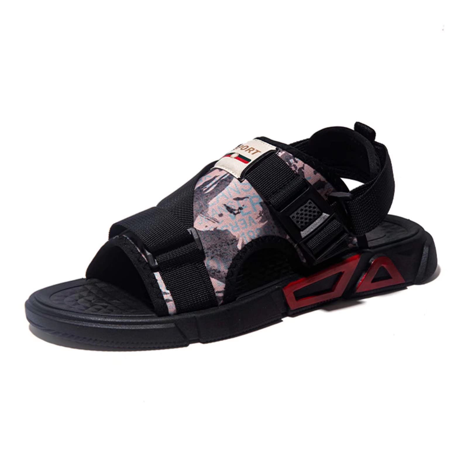 Men's Athletic Sandals - Lightweight Trail & Outdoor Walking Sandals with Adjustable Straps - Waterproof Beach & Fisherman Shoes for Summer Hiking, Camping and Water Activities