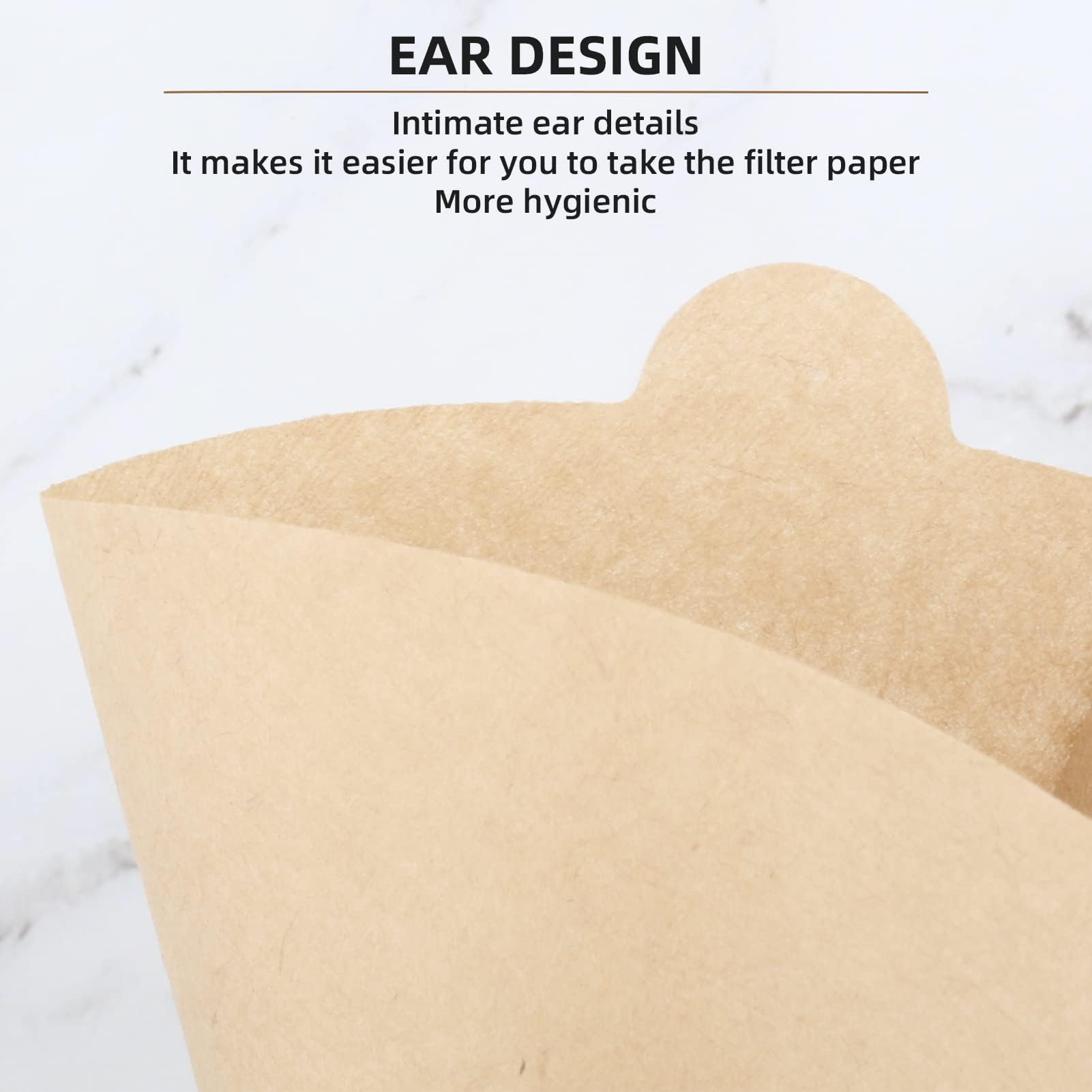 100 Count Unbleached #2 Cone Coffee Filters - Preserves Flavor, Fits Most Drip Coffee Makers - Easy to Use & Eco-Friendly Disposal - Perfect for Home Brewing, Office Use & Camping Trips