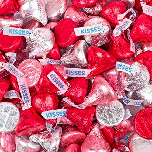 1 lb Valentine's Day Chocolate Candy Kisses - Bulk 100 Pieces - Perfect for Parties, Gifts & Romantic Celebrations