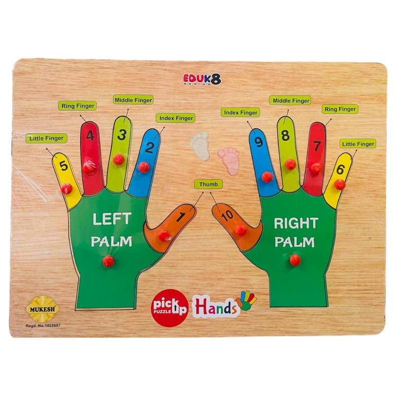 Educational Wooden Pickup Puzzle Toy for Kids - Brain Teaser Learning Game for Toddlers & Children | Perfect for Preschool STEM Activities & Family Game Night