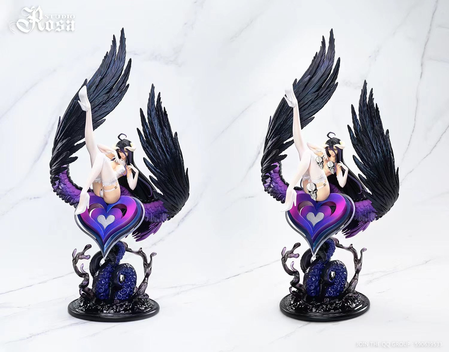 Rosa Studio Albedo Cosplay Costume - Overlord Anime Character Outfit for Halloween, Conventions & Cosplay Events