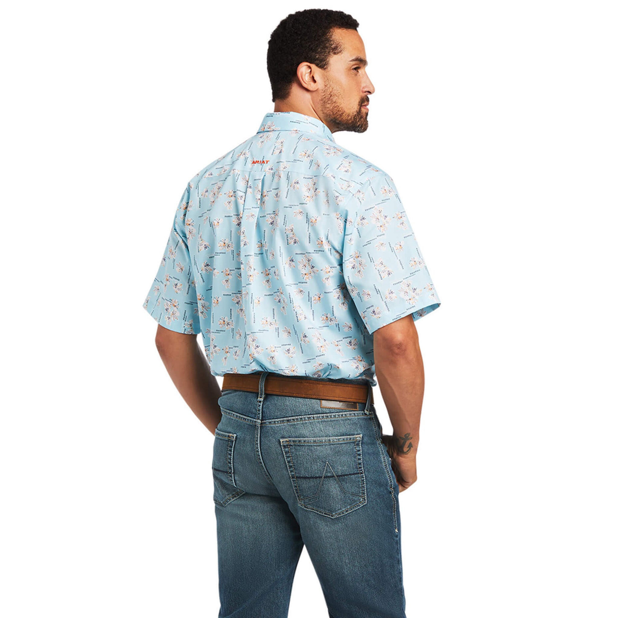 Ariat Men's Yariel Western Shirt - Long Sleeve Plaid Work Shirt for Cowboy, Ranch & Outdoor Activities | Comfortable & Durable for Riding, Hiking & Casual Wear