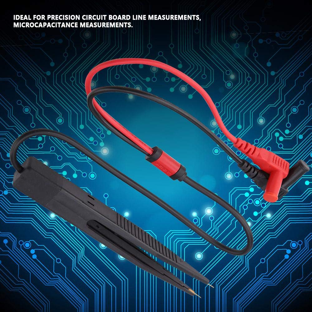 Digital Multimeter Test Leads with Alligator Clips - SMD Component Tester for Capacitors, Resistors, Diodes - Perfect for Electronics Repair, DIY Projects & Circuit Testing
