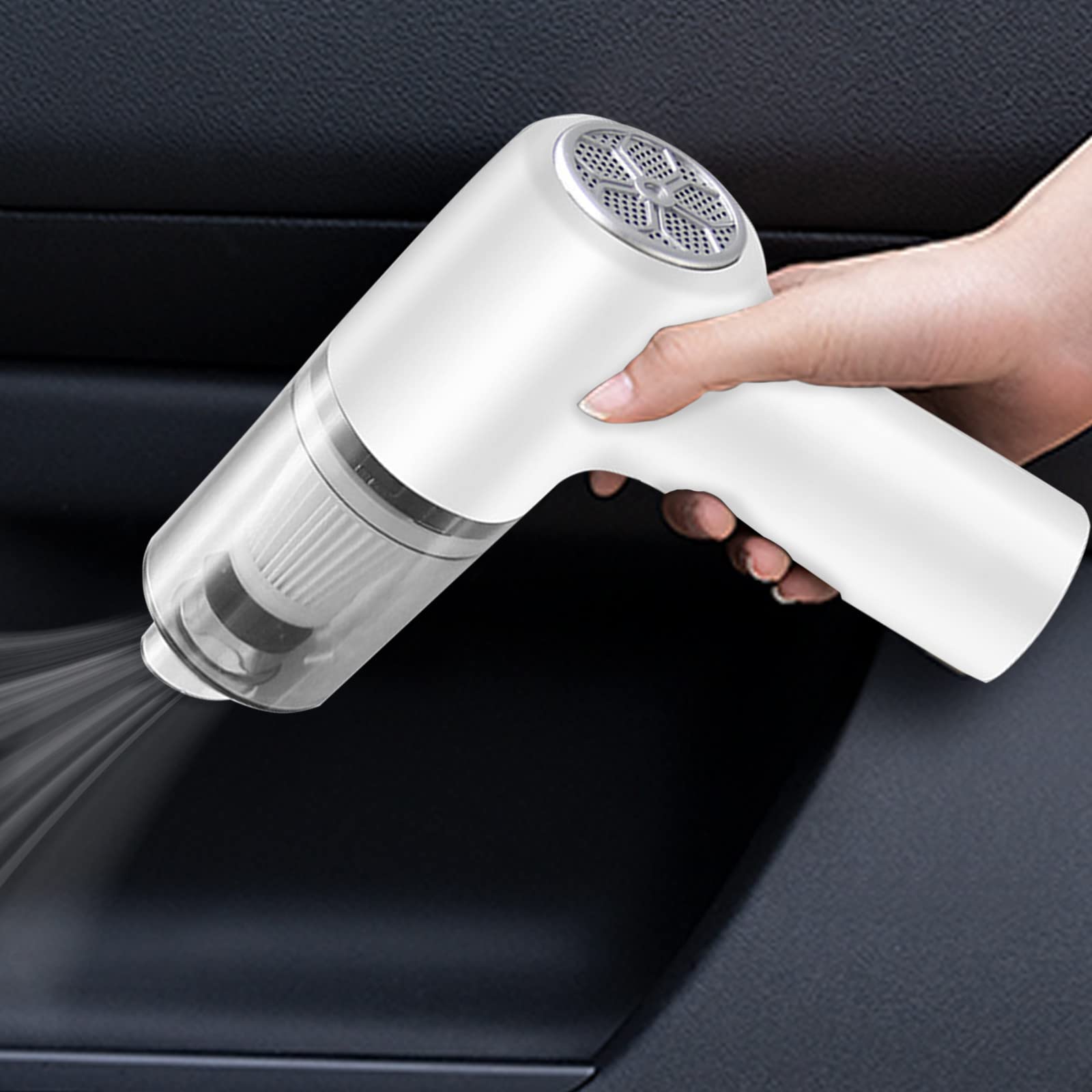 Bilukmi Mini Cordless Handheld Vacuum Cleaner - USB Rechargeable Small Vacuum for Keyboard, Computer, Car Interior, Pet Hair & Tight Spaces | Portable Cleaning for Home, Office & Travel