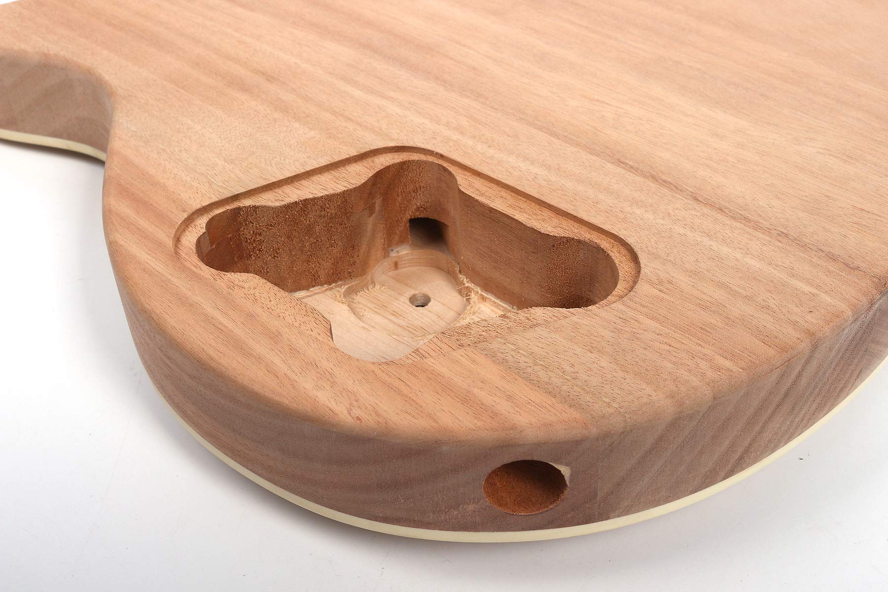 Premium Mahogany Guitar Body with Maple Cap - DIY Electric Guitar Replacement Set with HH Pickups - Perfect for Custom Builds & Upgrades