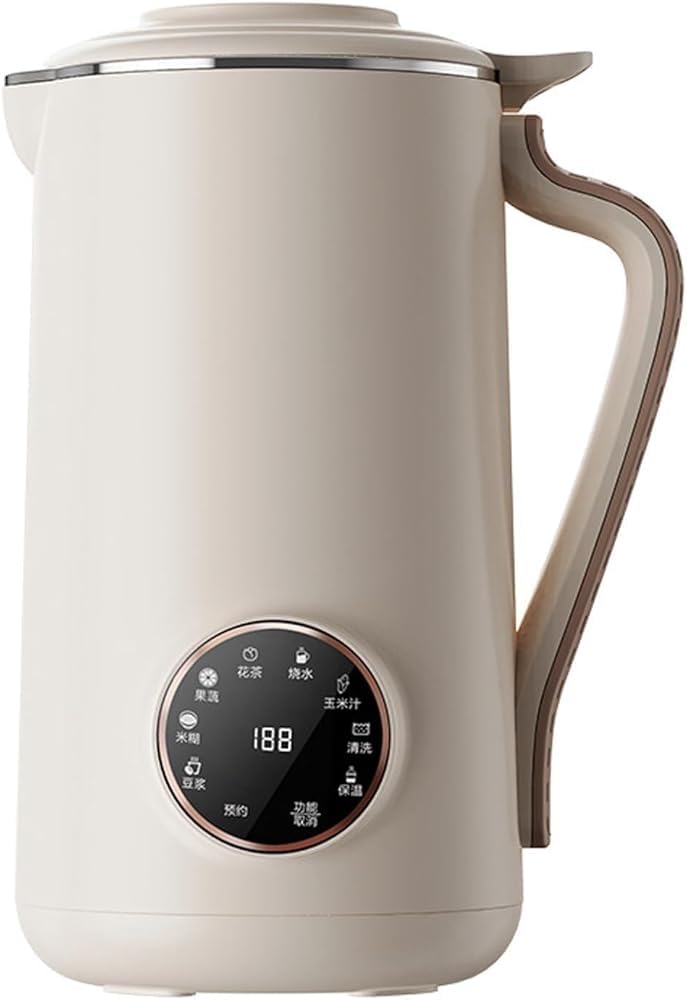 8-in-1 Nut Milk Maker Machine for Homemade Almond, Oat, Coconut & Soy Milk - Automatic Plant-Based Non-Dairy Beverage Maker with Delay Start, Keep Warm & Boil Water Functions - Perfect for Vegan, Keto & Healthy Lifestyles