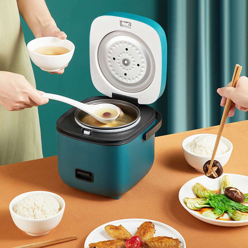 1.2L Mini Electric Rice Cooker & Food Steamer - Multifunction Cooking Pot for Rice, Soup & Meal Prep | Perfect for Dorms, Offices & Small Kitchens