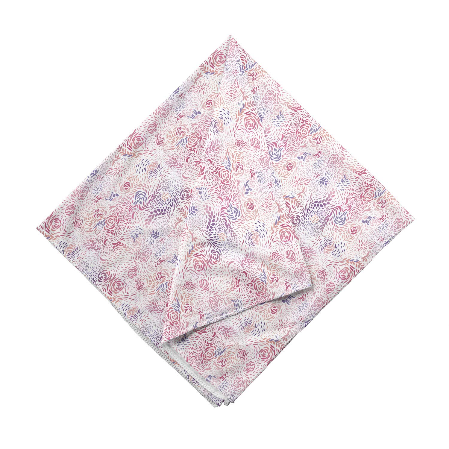 Ambesonne Floral Bandana - Pink Rose Blending Unisex Head & Neck Scarf for Women & Men | Perfect for Outdoor Activities, Music Festivals, and Fashion Accessories