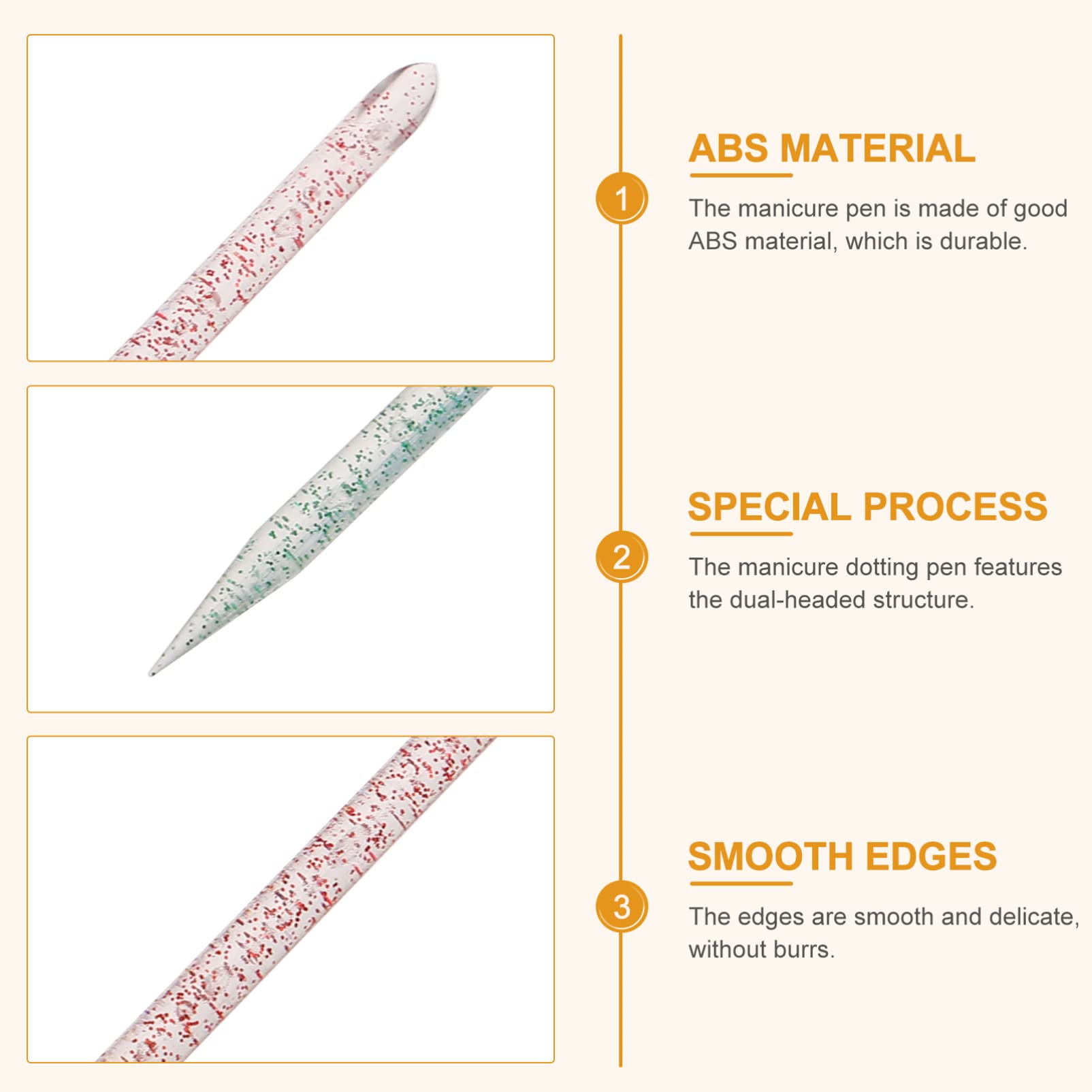 FOMIYES Cuticle Pusher & Nail Art Kit - 200pcs Multifunctional Manicure Tools for Salon & Home Use