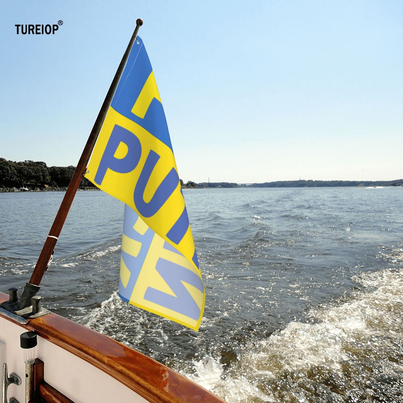 3x5 Ukraine Support Flag - I Stand With Ukraine - Anti Putin - USA & Ukraine Solidarity Flag with Metal Grommets - Perfect for Protests, Rallies & Showing Support