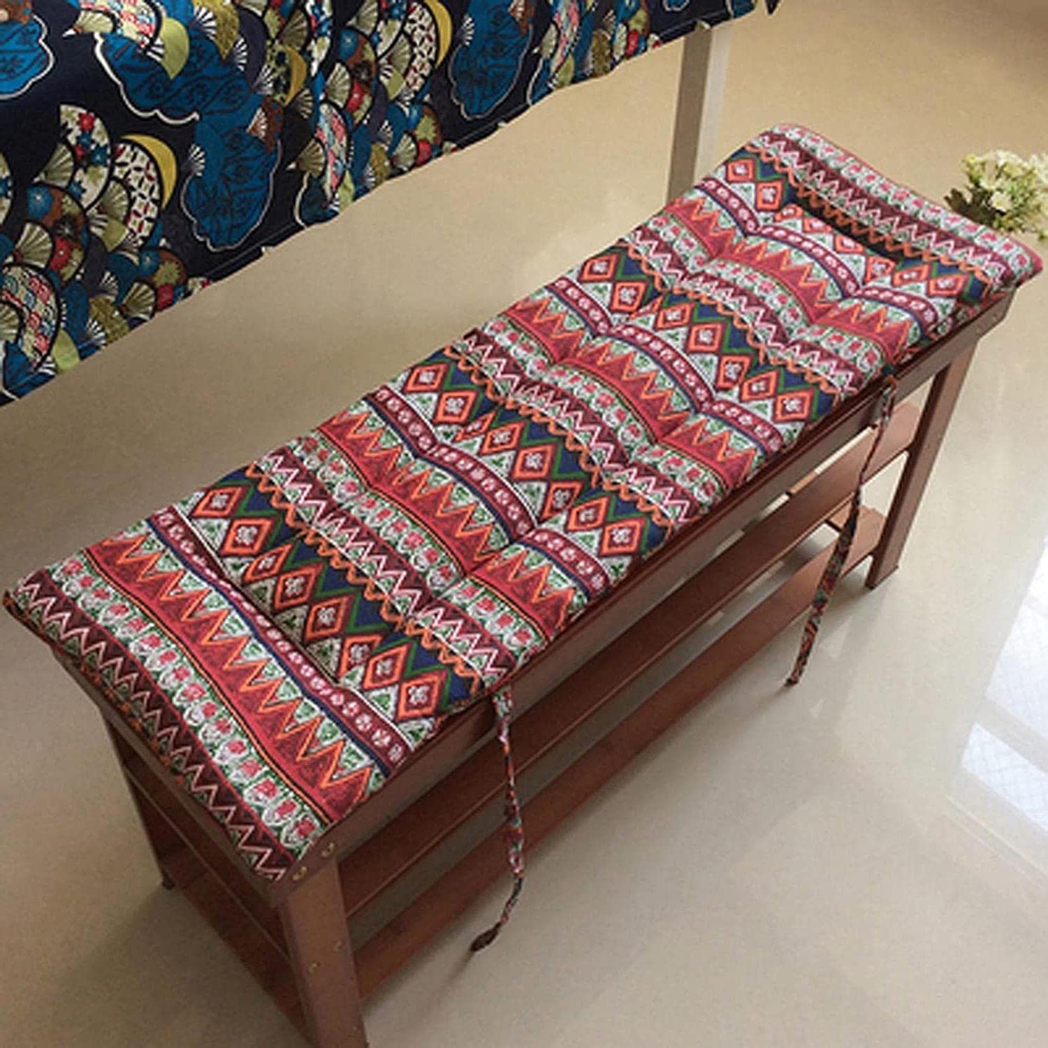 Premium Indoor/Outdoor Bench Cushion - Thick Cotton Garden Furniture Loveseat Cushion, Soft Sofa Swing Chair Pad - Perfect for Patio, Garden, Deck, Backrest, Fresco Settee - Ideal for Relaxing in Sunrooms, Porches & Outdoor Lounging
